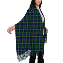 ScotsTee Shop Scottish McThomas Modern Solf Tartan Plaid Tassel Winter Scarf