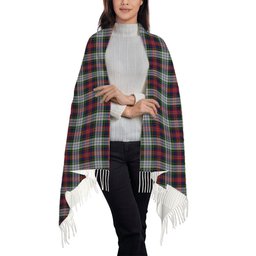 ScotsTee Shop Scottish MacPherson Dress 1 Solf Tartan Plaid Tassel Winter Scarf