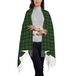 ScotsTee Shop Scottish Stevenson Green Solf Tartan Plaid Tassel Winter Scarf