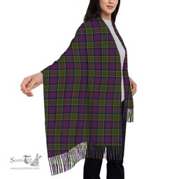 ScotsTee Shop Scottish MacDonald of Clanranald 2 Solf Tartan Plaid Tassel Winter Scarf