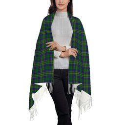 ScotsTee Shop Scottish Hunter of Hunterston Solf Tartan Plaid Tassel Winter Scarf