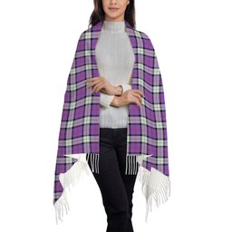 ScotsTee Shop Scottish Sinclair Dress (Dance) Ancient Clan Solf Tartan Plaid Tassel Winter Scarf