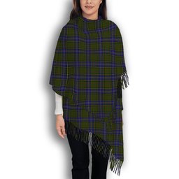 ScotsTee Shop Scottish MacMillan Hunting Modern Solf Tartan Plaid Tassel Winter Scarf