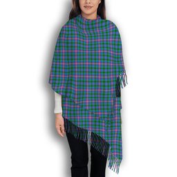 ScotsTee Shop Scottish Pitcairn Hunting Solf Tartan Plaid Tassel Winter Scarf