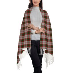 ScotsTee Shop Scottish Lindsay Dress Red Solf Tartan Plaid Tassel Winter Scarf