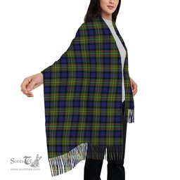 ScotsTee Shop Scottish MacLaren Modern Solf Tartan Plaid Tassel Winter Scarf