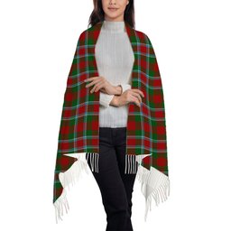 ScotsTee Shop Scottish Menzies 2 Solf Tartan Plaid Tassel Winter Scarf