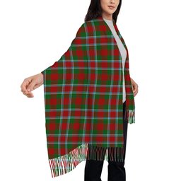 ScotsTee Shop Scottish Menzies 2 Solf Tartan Plaid Tassel Winter Scarf
