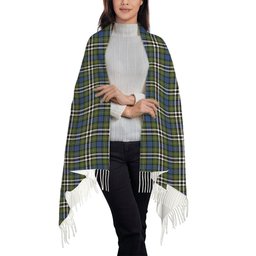 ScotsTee Shop Scottish McDonell of Glengarry Dress Ancient Solf Tartan Plaid Tassel Winter Scarf