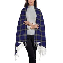 ScotsTee Shop Scottish Lloyd of Astargus Solf Tartan Plaid Tassel Winter Scarf