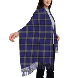 ScotsTee Shop Scottish Lloyd of Astargus Solf Tartan Plaid Tassel Winter Scarf