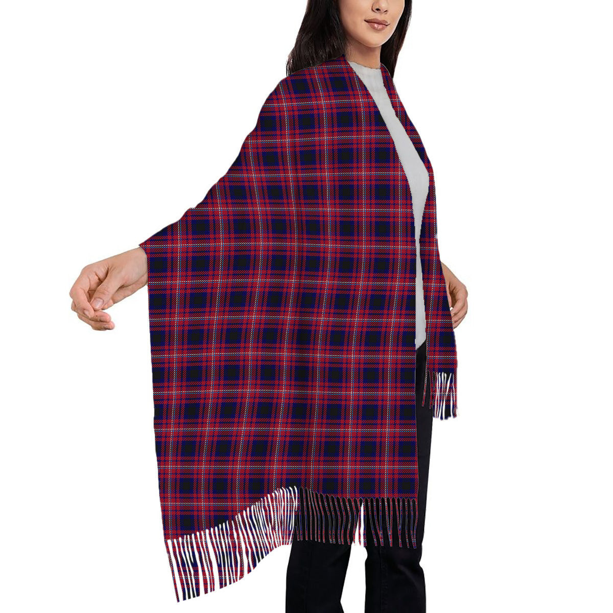 ScotsTee Shop Scottish Tullis Russell Solf Tartan Plaid Tassel Winter Scarf