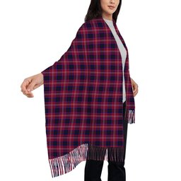 ScotsTee Shop Scottish Tullis Russell Solf Tartan Plaid Tassel Winter Scarf
