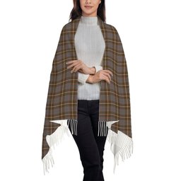 ScotsTee Shop Scottish MacIntyre Hunting Weathered Solf Tartan Plaid Tassel Winter Scarf