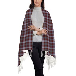 ScotsTee Shop Scottish Jardine of Castlemilk Modern Solf Tartan Plaid Tassel Winter Scarf