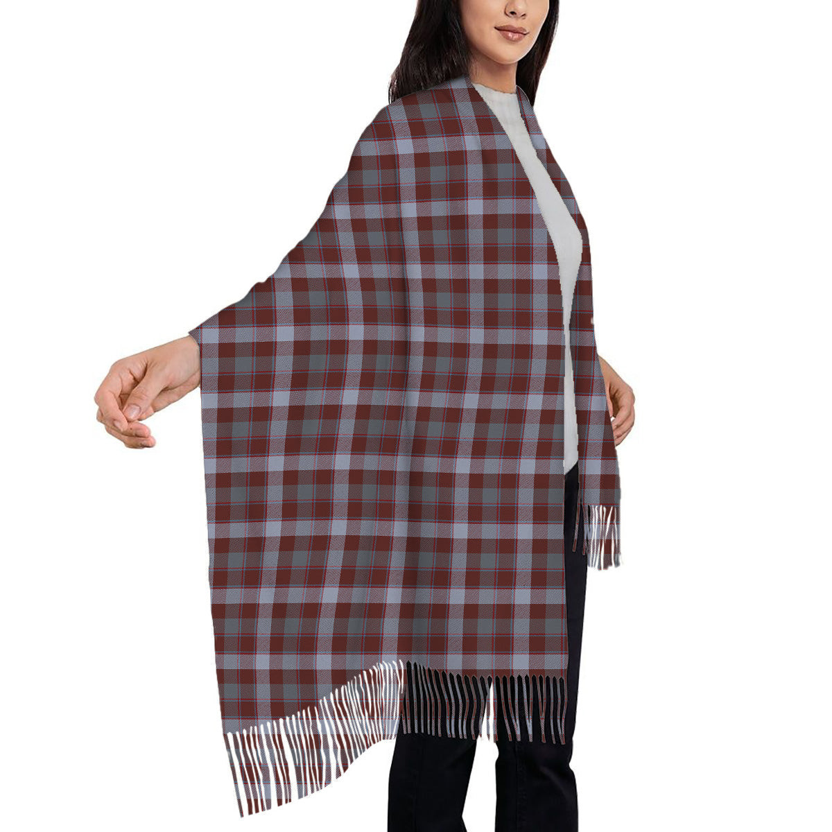 ScotsTee Shop Scottish Jardine of Castlemilk Modern Solf Tartan Plaid Tassel Winter Scarf