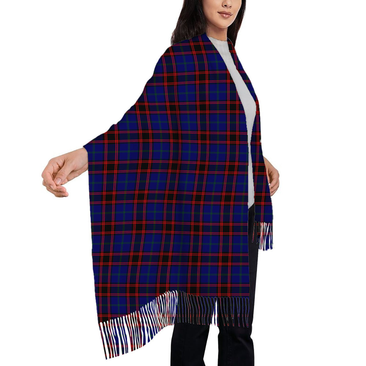 ScotsTee Shop Scottish Home Modern Solf Tartan Plaid Tassel Winter Scarf