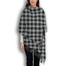 ScotsTee Shop Scottish McRae Dress Solf Tartan Plaid Tassel Winter Scarf