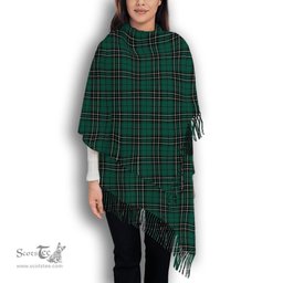 ScotsTee Shop Scottish MacLean of Duart Hunting Modern Solf Tartan Plaid Tassel Winter Scarf