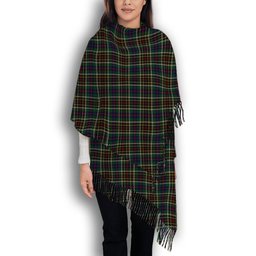ScotsTee Shop Scottish Hislop Hunting 2 Solf Tartan Plaid Tassel Winter Scarf