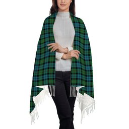 ScotsTee Shop Scottish McEwen Ancient Solf Tartan Plaid Tassel Winter Scarf