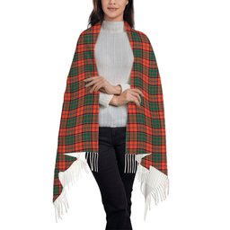 ScotsTee Shop Scottish Stewart of Appin Ancient Solf Tartan Plaid Tassel Winter Scarf
