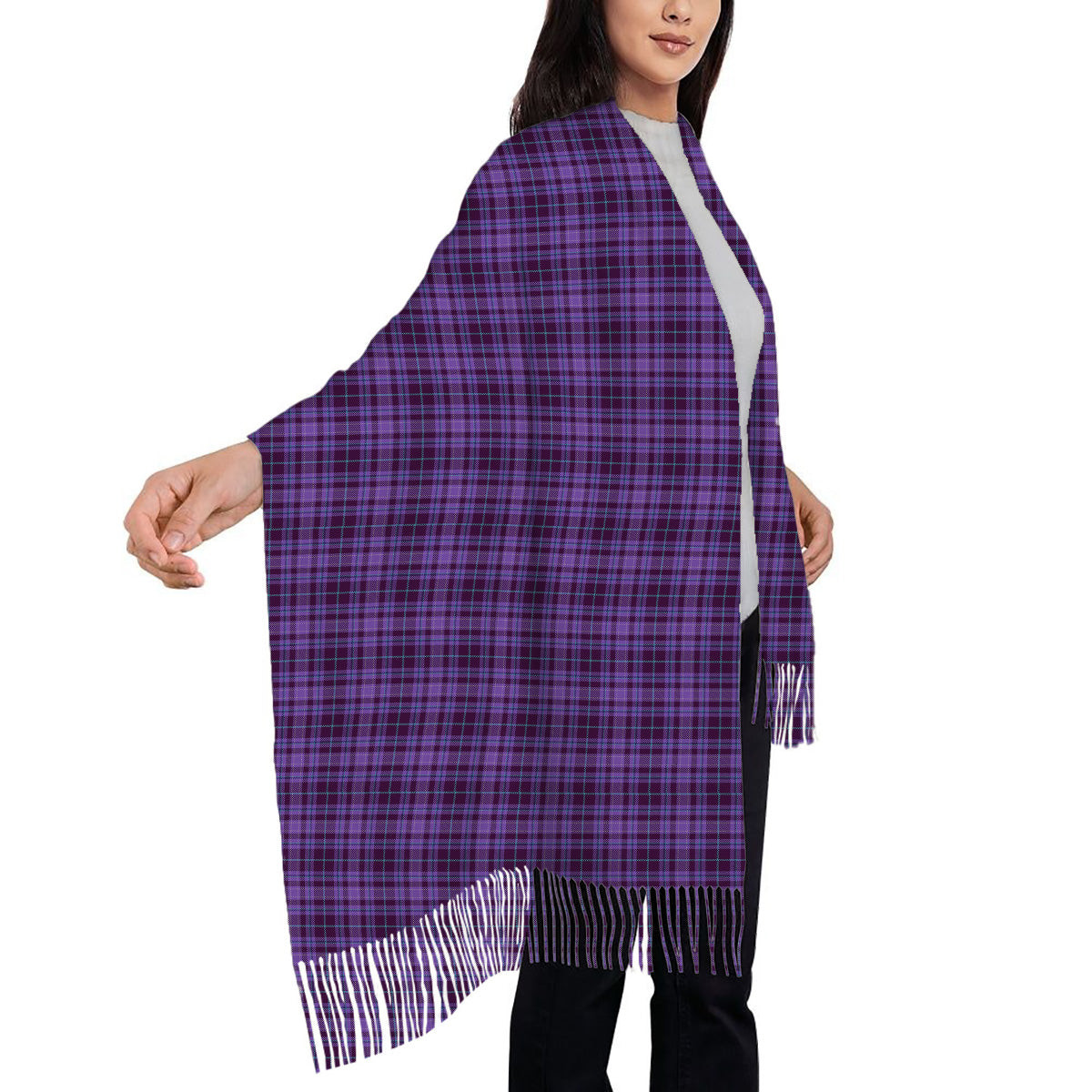 ScotsTee Shop Scottish Learmonth Family Herts Solf Tartan Plaid Tassel Winter Scarf
