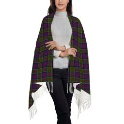 ScotsTee Shop Scottish McDonald of Clan Ranald Modern Solf Tartan Plaid Tassel Winter Scarf