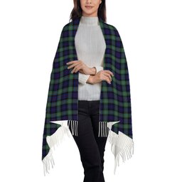 ScotsTee Shop Scottish McKenzie Hunting Green Solf Tartan Plaid Tassel Winter Scarf