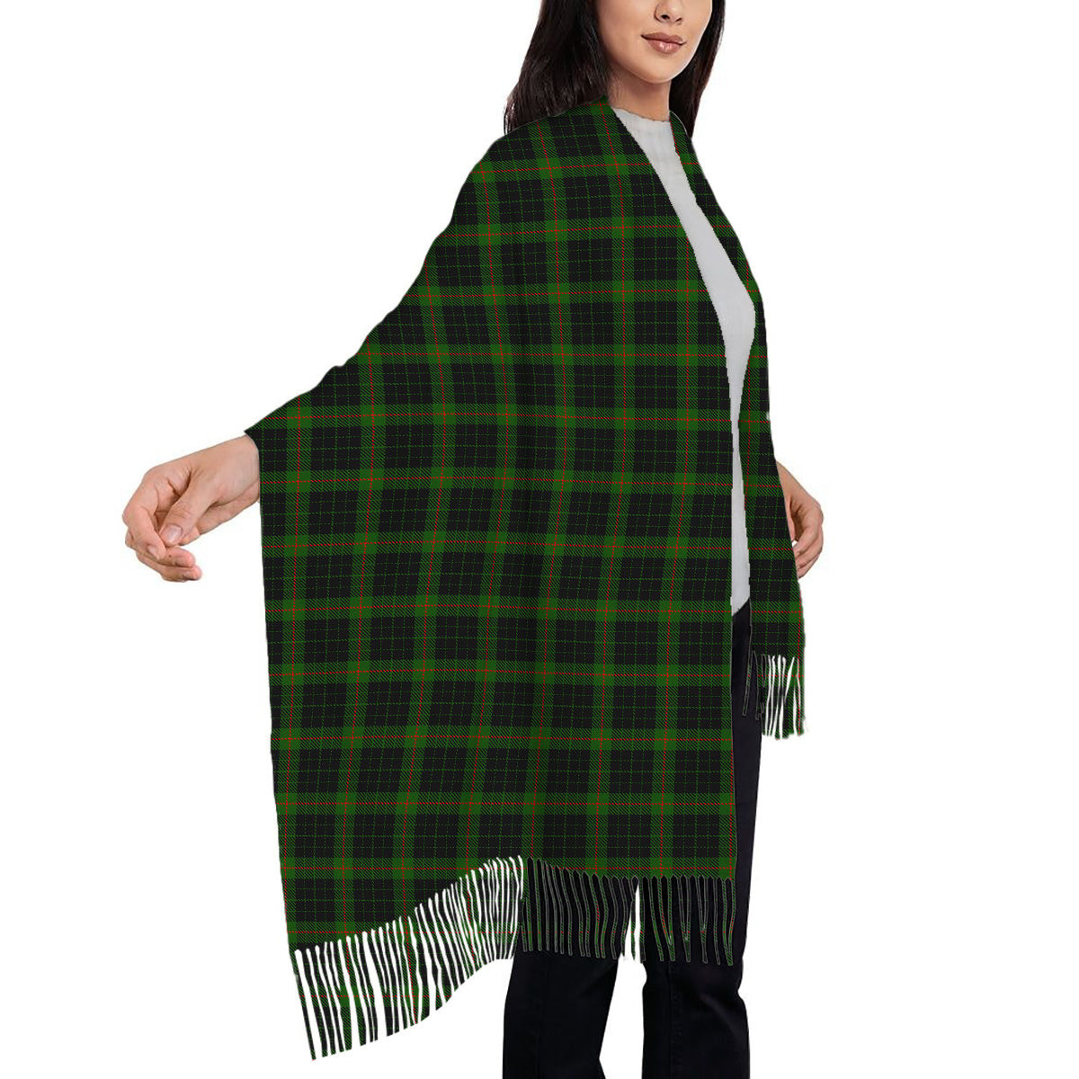 ScotsTee Shop Scottish Gunn Logan Solf Tartan Plaid Tassel Winter Scarf
