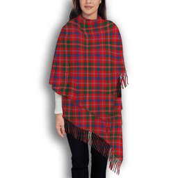 ScotsTee Shop Scottish McDonald of Glenaladale Modern Solf Tartan Plaid Tassel Winter Scarf