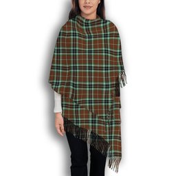 ScotsTee Shop Scottish Thomson Hunting Modern Solf Tartan Plaid Tassel Winter Scarf