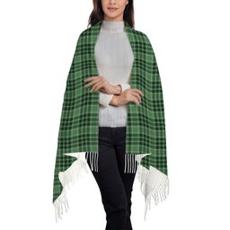 ScotsTee Shop Scottish MacDonald Lord of the Isles Hunting SC Solf Tartan Plaid Tassel Winter Scarf