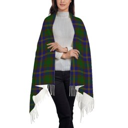 ScotsTee Shop Scottish Strang of Balkaskie Solf Tartan Plaid Tassel Winter Scarf