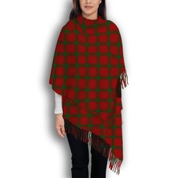 ScotsTee Shop Scottish MacDonald of Sleat Solf Tartan Plaid Tassel Winter Scarf