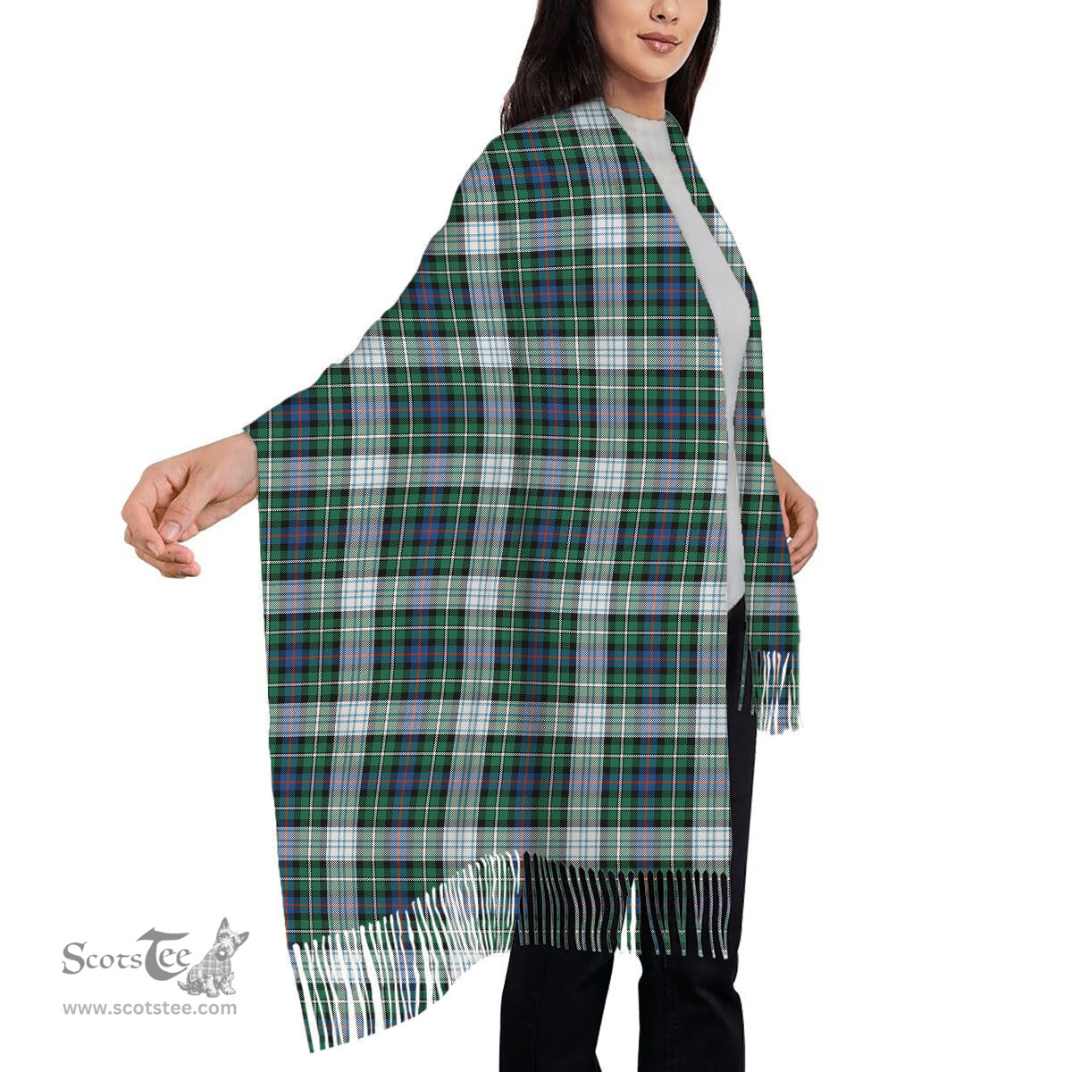 ScotsTee Shop Scottish McKenzie Dress Ancient Solf Tartan Plaid Tassel Winter Scarf