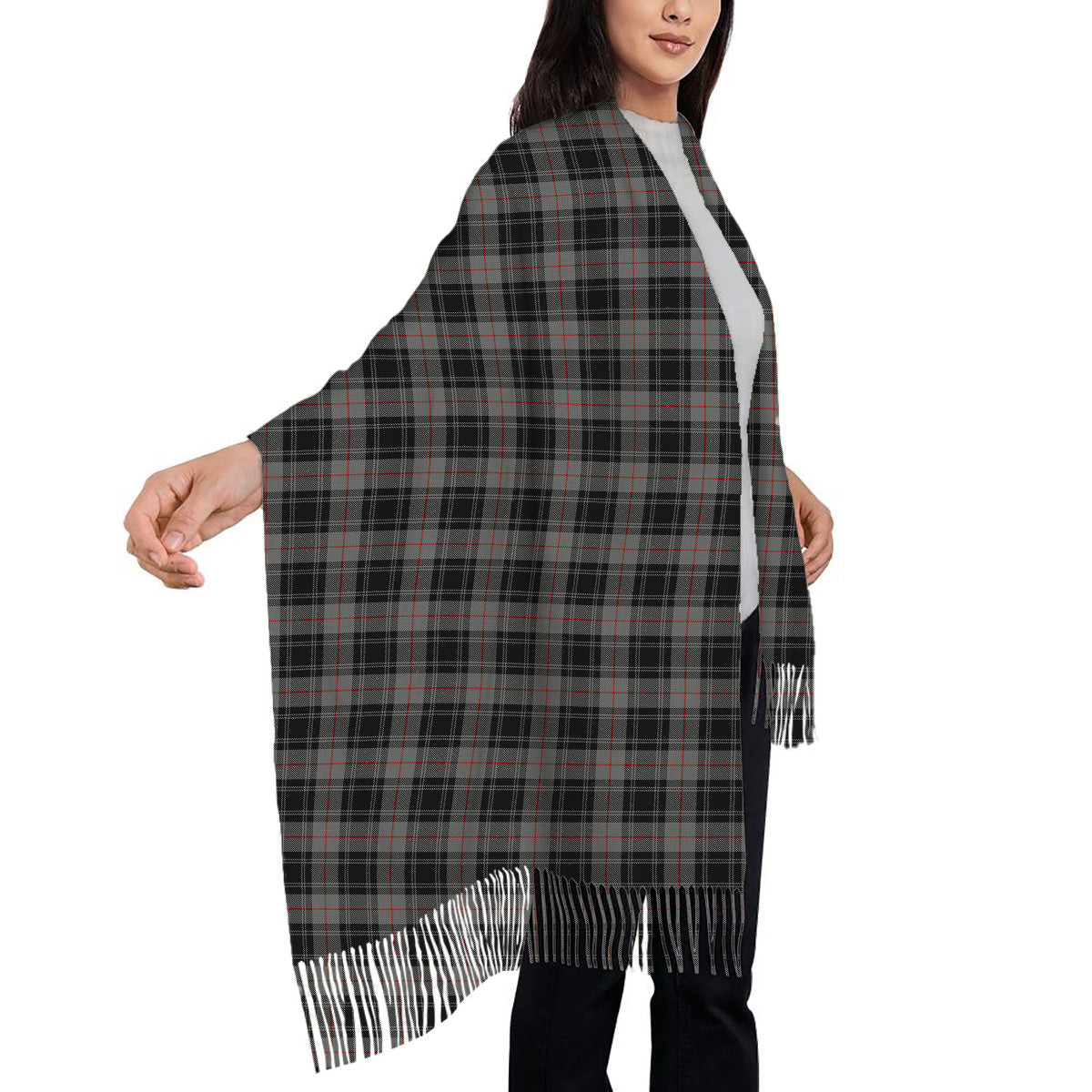 ScotsTee Shop Scottish Moffat 1984 Solf Tartan Plaid Tassel Winter Scarf