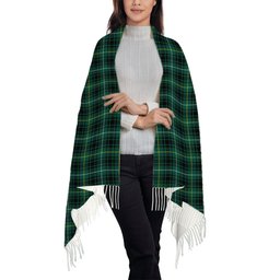 ScotsTee Shop Scottish McIvor Hunting Modern Solf Tartan Plaid Tassel Winter Scarf