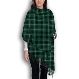 ScotsTee Shop Scottish McIvor Hunting Modern Solf Tartan Plaid Tassel Winter Scarf