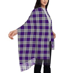 ScotsTee Shop Scottish MacRae Dress Purple 1 Solf Tartan Plaid Tassel Winter Scarf