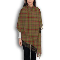 ScotsTee Shop Scottish Sutherland of Duffus Solf Tartan Plaid Tassel Winter Scarf