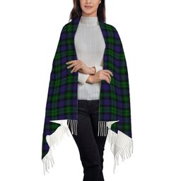 ScotsTee Shop Scottish Urquhart Logan Solf Tartan Plaid Tassel Winter Scarf
