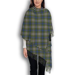 ScotsTee Shop Scottish MacDonell of Glengarry Dress Ancient Solf Tartan Plaid Tassel Winter Scarf