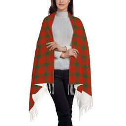 ScotsTee Shop Scottish McDonald of Sleat Ancient Solf Tartan Plaid Tassel Winter Scarf