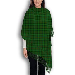 ScotsTee Shop Scottish Ross Hunting 3 Solf Tartan Plaid Tassel Winter Scarf