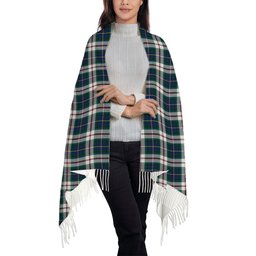 ScotsTee Shop Scottish MacLeod Of Californian Modern Solf Tartan Plaid Tassel Winter Scarf