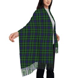 ScotsTee Shop Scottish Lloyd of Dolobran Solf Tartan Plaid Tassel Winter Scarf
