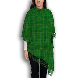 ScotsTee Shop Scottish Wexford County SC Solf Tartan Plaid Tassel Winter Scarf
