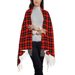 ScotsTee Shop Scottish Marjoribanks SC Solf Tartan Plaid Tassel Winter Scarf