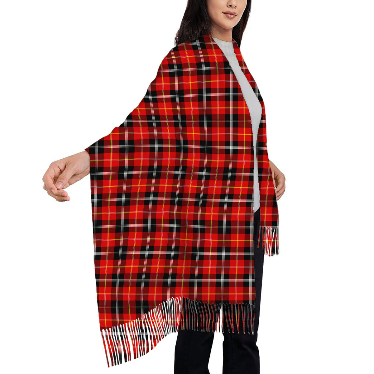 ScotsTee Shop Scottish Marjoribanks SC Solf Tartan Plaid Tassel Winter Scarf
